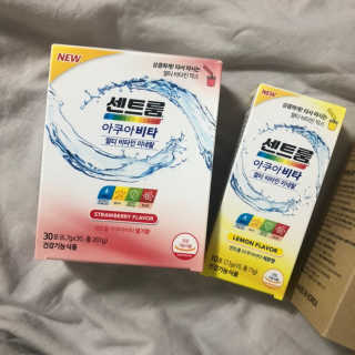 센트룸 아쿠아비타 레몬향, 딸기향 — 5점을 준 리뷰어가 2019년 7월 올린 사용 사진