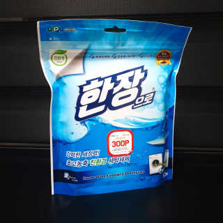 친환경 종이세제 한장으로 — 4점을 준 리뷰어가 2019년 10월 올린 사용 사진
