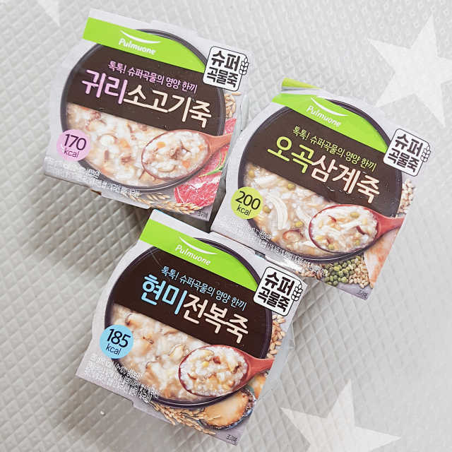 슈퍼곡물죽 귀리소고기죽, 현미전복죽, 오곡삼계죽 리뷰 사진