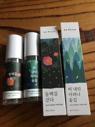 르플랑 제주 패브릭 퍼퓸 60ml 8종 — 5점을 준 리뷰어가 2018년 10월 올린 사용 사진