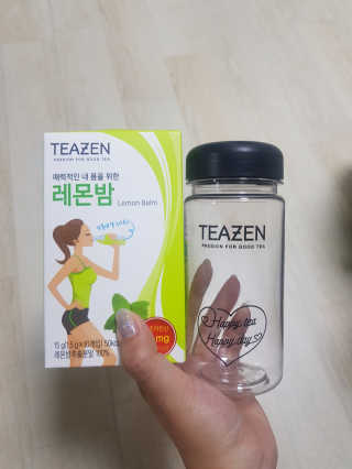 티젠 레몬밤 + 마이보틀 — 4점을 준 리뷰어가 2018년 7월 올린 사용 사진