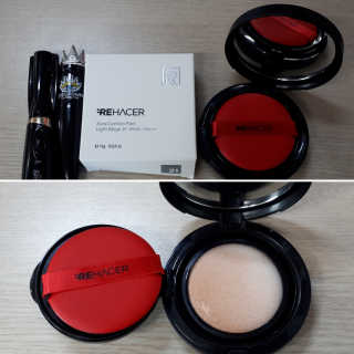 리하셀 아우라 쿠션 팩트 21호,23호 SPF50+ PA++++ — 5점을 준 리뷰어가 2019년 10월 올린 사용 사진