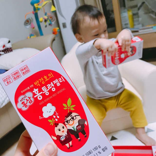 메이준뉴트리 박경호의 어린이 홍삼 홍통령젤리 30포 리뷰 사진