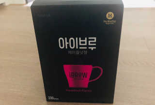 한국맥널티 아이브루 헤이즐넛향 100T — 4점을 준 리뷰어가 2019년 11월 올린 사용 사진