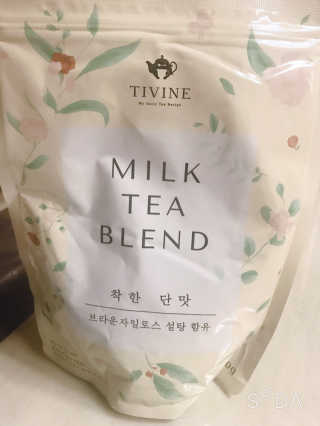 티바인 브라운 자일로스가 함유된 밀크티 블랜드 — 5점을 준 리뷰어가 2019년 9월 올린 사용 사진