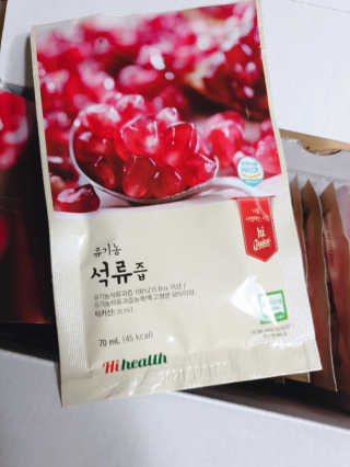 [하이헬스] 정말 진하고 맛있는 유기농 석류즙 30포 — 5점을 준 리뷰어가 2019년 11월 올린 사용 사진