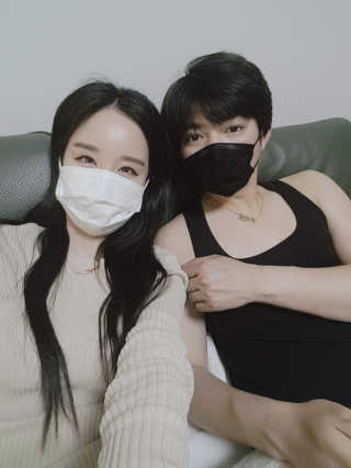 [닥터퓨리] 소프트터치 건강 + UV 블랙스타일 마스크 — 4.5점을 준 리뷰어가 2019년 4월 올린 사용 사진