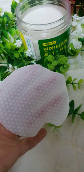 미플레이 진짜 티트리 토너 패드 — 5점을 준 리뷰어가 2018년 11월 올린 사용 사진