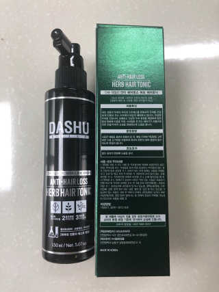 다슈코리아 다슈 데일리 안티 헤어로스 허브 헤어토닉 150ml — 5점을 준 리뷰어가 2019년 8월 올린 사용 사진