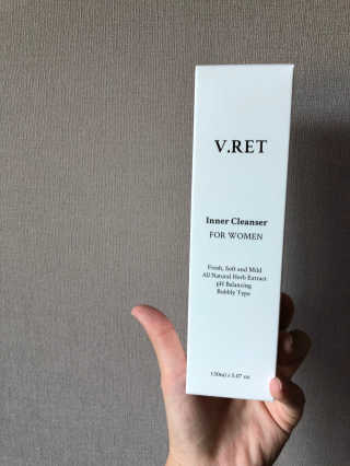 V.RET 브이렛 여성청결제 — 3.33점을 준 리뷰어가 2018년 8월 올린 사용 사진