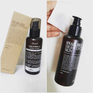 벤튼 스네일비 하이콘텐트 스킨 150ml — 4.5점을 준 리뷰어가 2017년 4월 올린 사용 사진