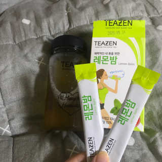 티젠 레몬밤 + 마이보틀 — 4점을 준 리뷰어가 2018년 7월 올린 사용 사진
