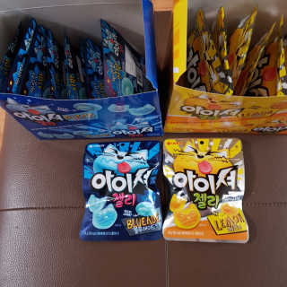 아이셔젤리 레몬맛, 아이셔젤리 블루에이드맛 — 5점을 준 리뷰어가 2019년 3월 올린 사용 사진