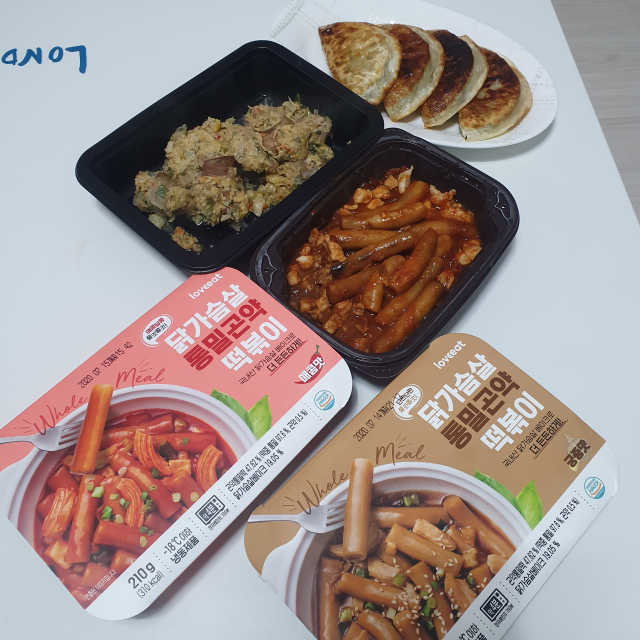 러브잇 닭가슴살 통밀곤약떡볶이 혼합맛 5팩 리뷰 사진