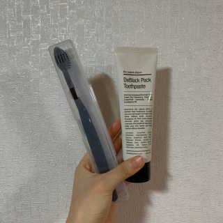 the naked object 디블랙팩치약 디블랙칫솔 세트 — 4점을 준 리뷰어가 2020년 3월 올린 사용 사진