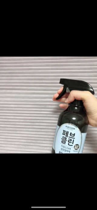 더블유드레스룸 페브클린 500ml — 5점을 준 리뷰어가 2018년 8월 올린 사용 사진