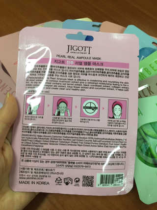 지고트 마스크팩 16종 — 5점을 준 리뷰어가 2018년 12월 올린 사용 사진