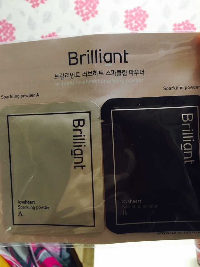 스파클링 파우더 리뷰 사진