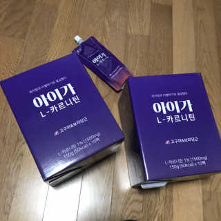 오엔엘 아이가 L-카르니틴 2박스 — 5점을 준 리뷰어가 2019년 4월 올린 사용 사진