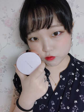 밀키드레스 바비메이크 베일 쿠션 — 4점을 준 리뷰어가 2018년 5월 올린 사용 사진