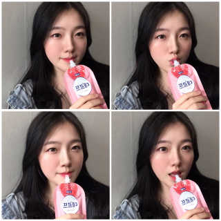 데르뜨 떠먹는 과일 3종, 짜먹는 과일 2종 총 10개 체험 — 5점을 준 리뷰어가 2020년 3월 올린 사용 사진