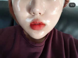 더메이블 라벤더 스킨 릴리프 하이드로겔 마스크 — 5점을 준 리뷰어가 2018년 12월 올린 사용 사진