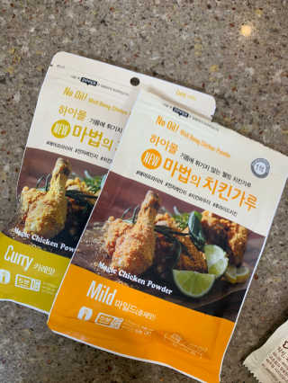 MCP 하이몰 마법의치킨가루2봉랜덤 + 코코넛허니버터2봉 — 5점을 준 리뷰어가 2020년 3월 올린 사용 사진