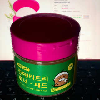 미플레이 진짜 티트리 토너 패드 — 4점을 준 리뷰어가 2018년 11월 올린 사용 사진