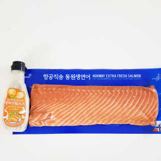 동원산업 항공직송 동원생연어 — 5점을 준 리뷰어가 2019년 7월 올린 사용 사진