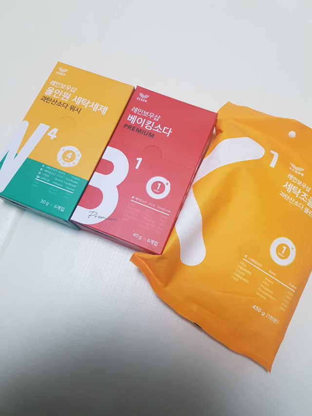 올인원세탁세제,베이킹소다 스틱포6개입+세탁조클리너 리뷰 사진