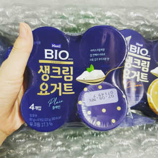[매일 바이오] 생크림요거트 플레인 12개 + 유자 12개 — 5점을 준 리뷰어가 2019년 6월 올린 사용 사진
