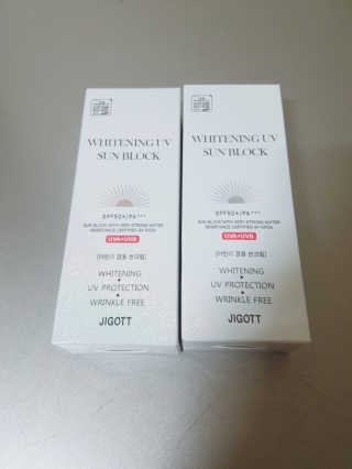 지고트 화이트닝 유브이 썬블럭 크림 70ml,1+1 — 5점을 준 리뷰어가 2019년 7월 올린 사용 사진