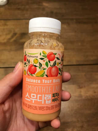 풀무원 스무디랩 피치&비타 — 4.67점을 준 리뷰어가 2017년 11월 올린 사용 사진