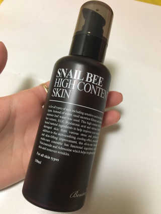 벤튼 스네일비 하이콘텐트 스킨 150ml — 3.5점을 준 리뷰어가 2017년 4월 올린 사용 사진