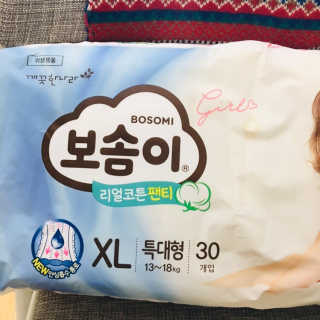 보솜이 리얼코튼 팬티형 — 4.5점을 준 리뷰어가 2019년 3월 올린 사용 사진