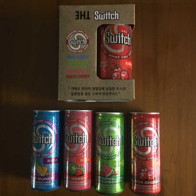 스위치 탄산주스 4종 리뷰 사진