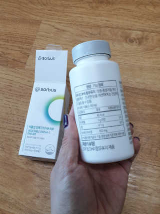 소버스 식물성 오메가3 DHA 600 — 5점을 준 리뷰어가 2020년 3월 올린 사용 사진