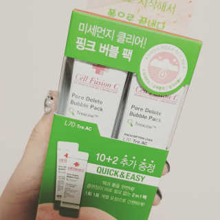 셀퓨전씨 트리악 포어 딜리트 버블 팩 — 4점을 준 리뷰어가 2018년 7월 올린 사용 사진