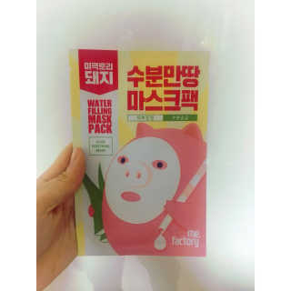 미팩토리 수분 만땅 마스크팩 5매 — 4.33점을 준 리뷰어가 2018년 2월 올린 사용 사진