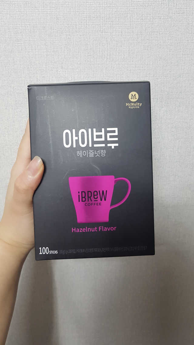 아이브루 헤이즐넛향 100T 리뷰 사진