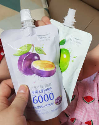 풀무원 프레시 워터젤리 — 5점을 준 리뷰어가 2018년 8월 올린 사용 사진