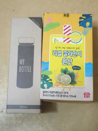장수농가 리얼깔라만시 원샷 50ml 10팩+보틀 — 5점을 준 리뷰어가 2019년 5월 올린 사용 사진