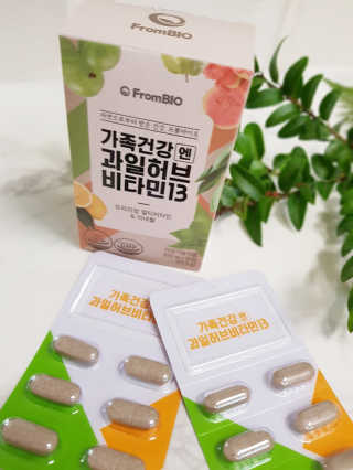 프롬바이오 가족건강엔 과일허브비타민13 — 5점을 준 리뷰어가 2018년 9월 올린 사용 사진