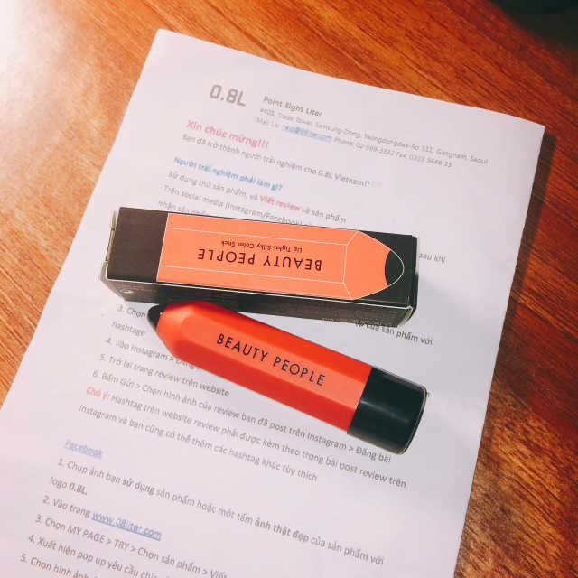 미용 사람 립 스타킹 컬러 스틱 리뷰 사진