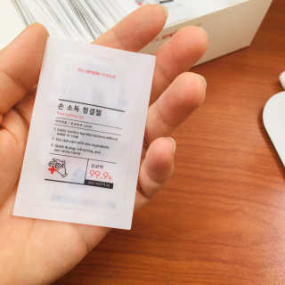 [더심플마켓] 손소독제 — 5점을 준 리뷰어가 2020년 3월 올린 사용 사진