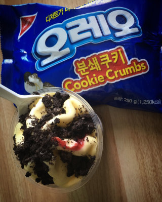 오레오 분쇄쿠키 — 5점을 준 리뷰어가 2016년 9월 올린 사용 사진