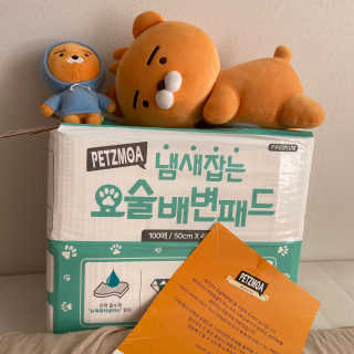 페츠모아 냄새잡는 요술배변패드 — 4.5점을 준 리뷰어가 2020년 3월 올린 사용 사진