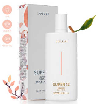 쥴라이Jullai 슈퍼 12 바운스 선 플루이드 SPF50+ PA++++ — 5점을 준 리뷰어가 2019년 7월 올린 사용 사진