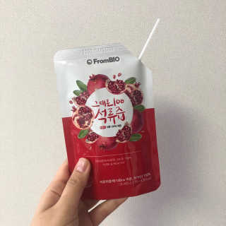 프롬바이오 오직 석류만 [그대로100 석류즙] 하루 1포로 건강하게 — 5점을 준 리뷰어가 2020년 3월 올린 사용 사진