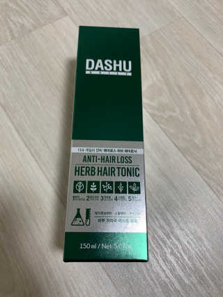 다슈코리아 다슈 데일리 안티 헤어로스 허브 헤어토닉 150ml — 5점을 준 리뷰어가 2019년 12월 올린 사용 사진